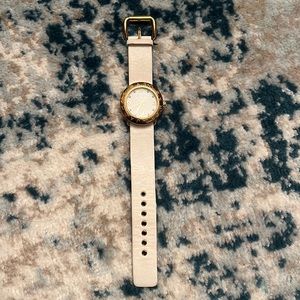 Marc Jacobs Gold watch white band